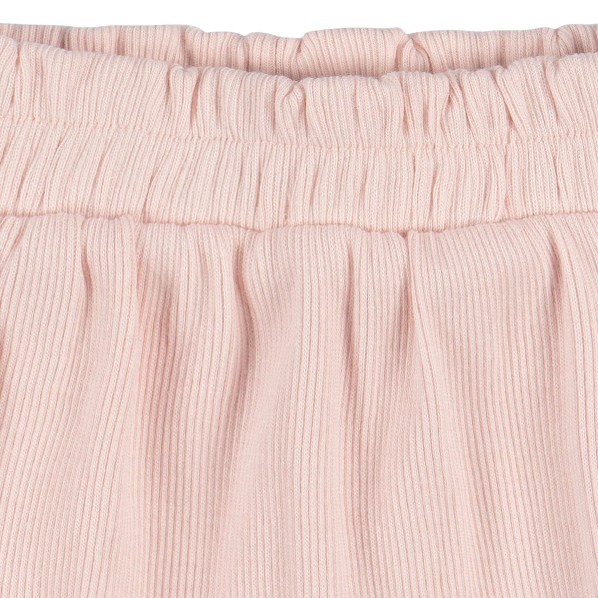 2-Piece Baby Girls Pink Bodysuit and Shorts Set