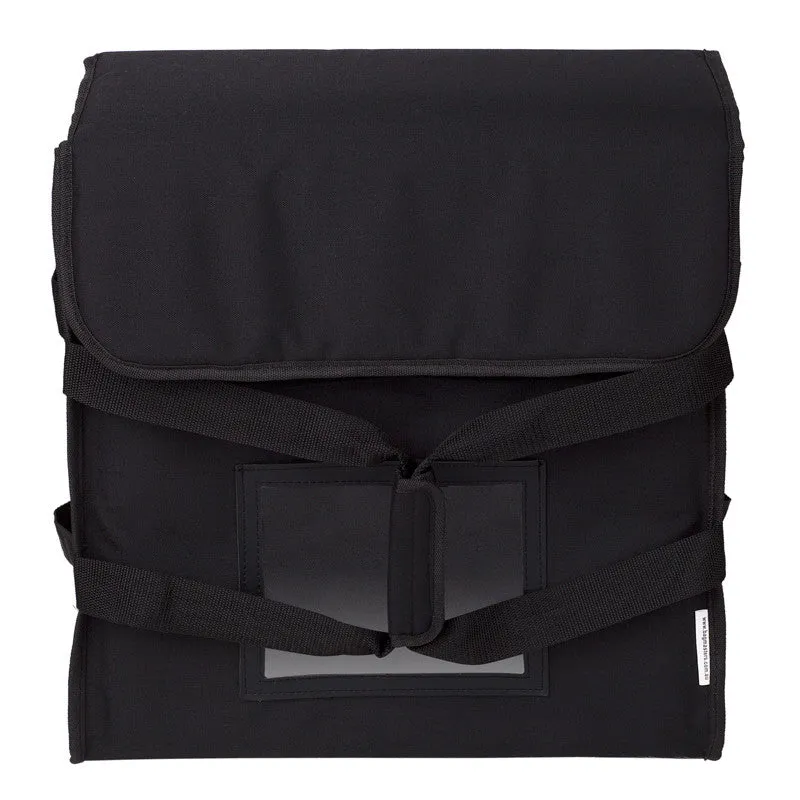 3 Box Pizza Bag (black with reflector tape)  Australian Manufactured