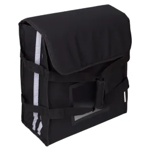 3 Box Pizza Bag (black with reflector tape)  Australian Manufactured
