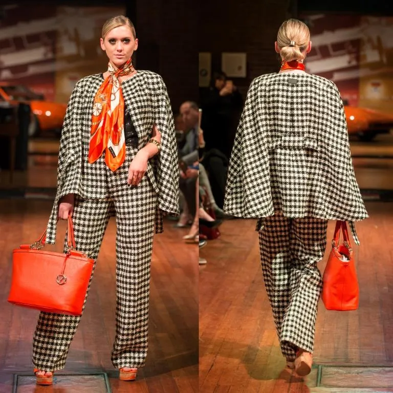Aaliyah Tote Handbag in Orange Pebble Leather