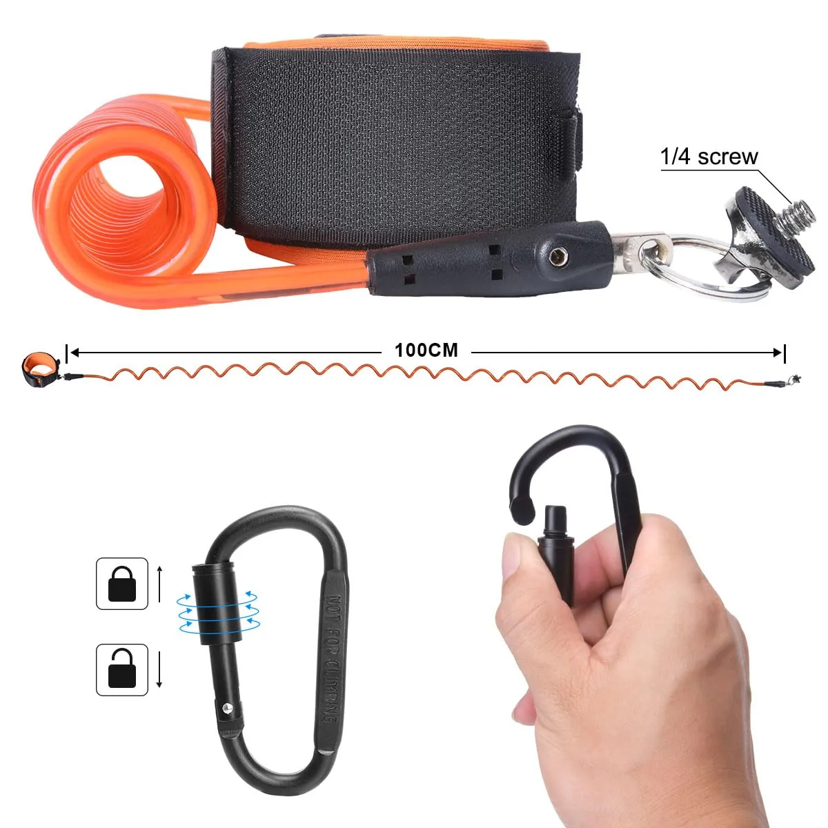 Action Camera Non-Slip Handler Floating Hand Grip Holder Mount   Steel-cored Safety Wrist Strap for GoPro Sony Insta360 Olympus Akaso Underwater Camcorder Diving Surfing Snorkeling Rafting Kayak Scuba
