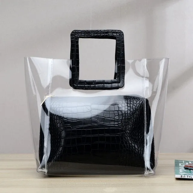 Addison Clear PVC Tote Bags - 4 Colors