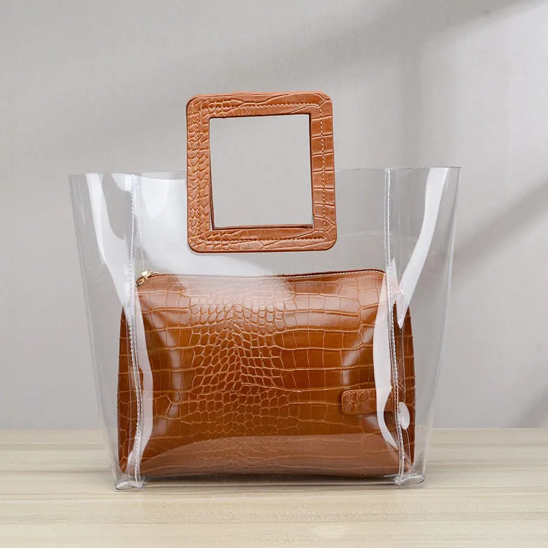 Addison Clear PVC Tote Bags - 4 Colors