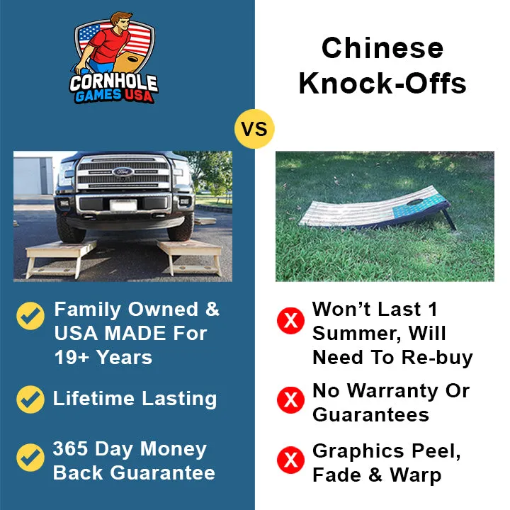 American Flag Drinking Game Professional Cornhole Boards
