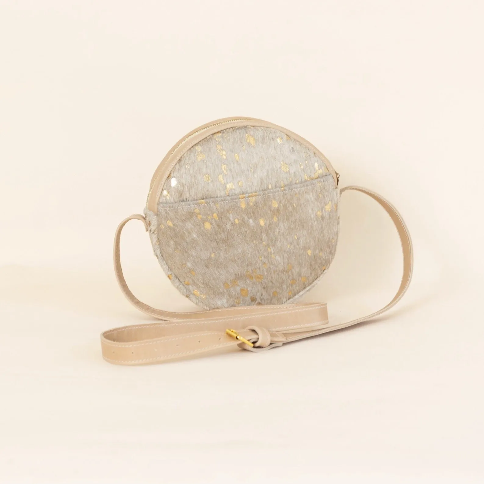 Andi Crossbody Hair on Hide Latte