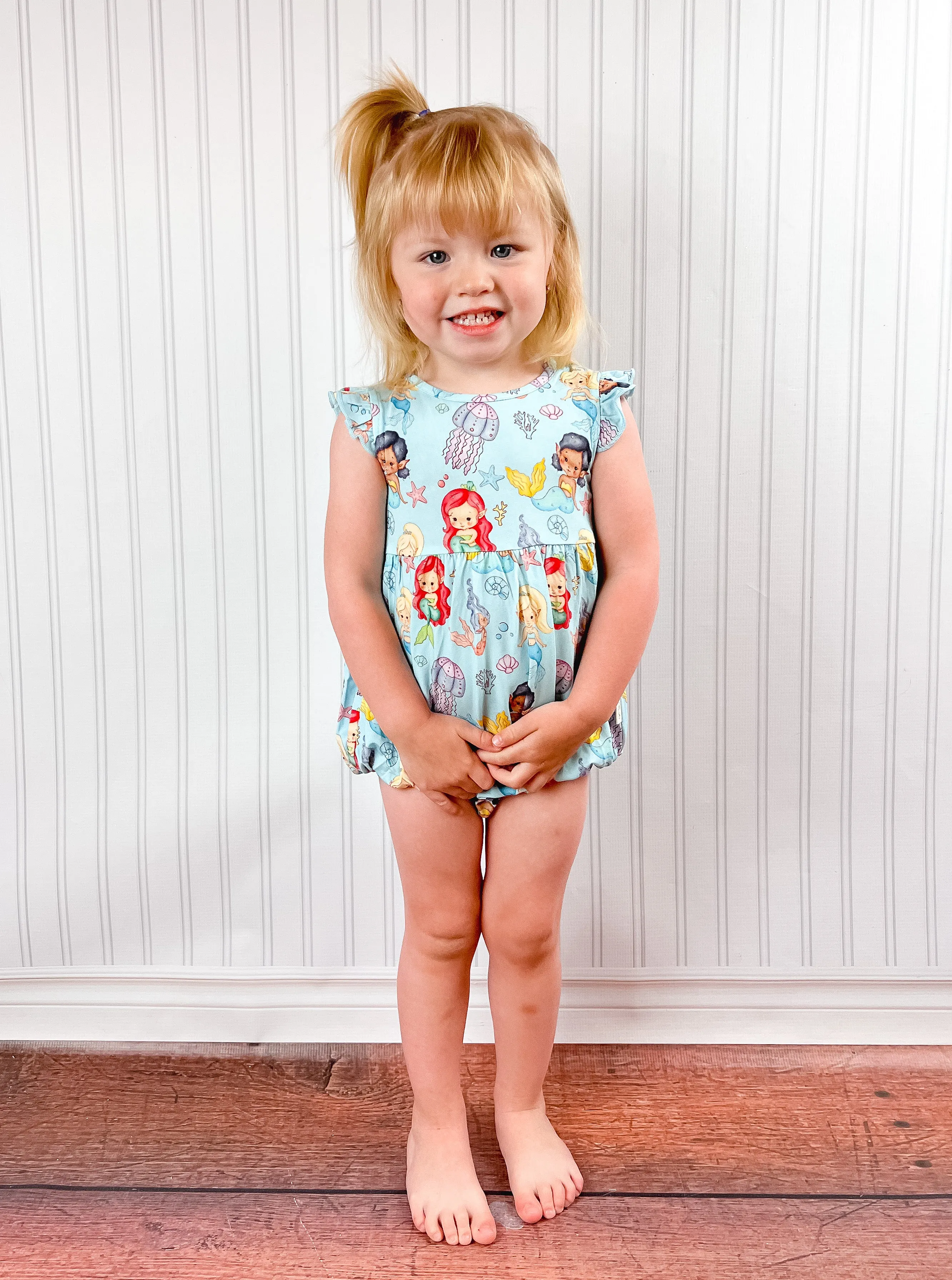 Andrina Flutter Sleeve Bubble Romper