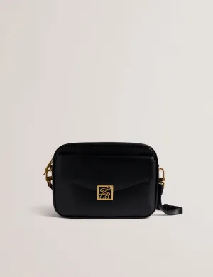 Anilaa Tb Detail Large Leather Camera Bag Black
