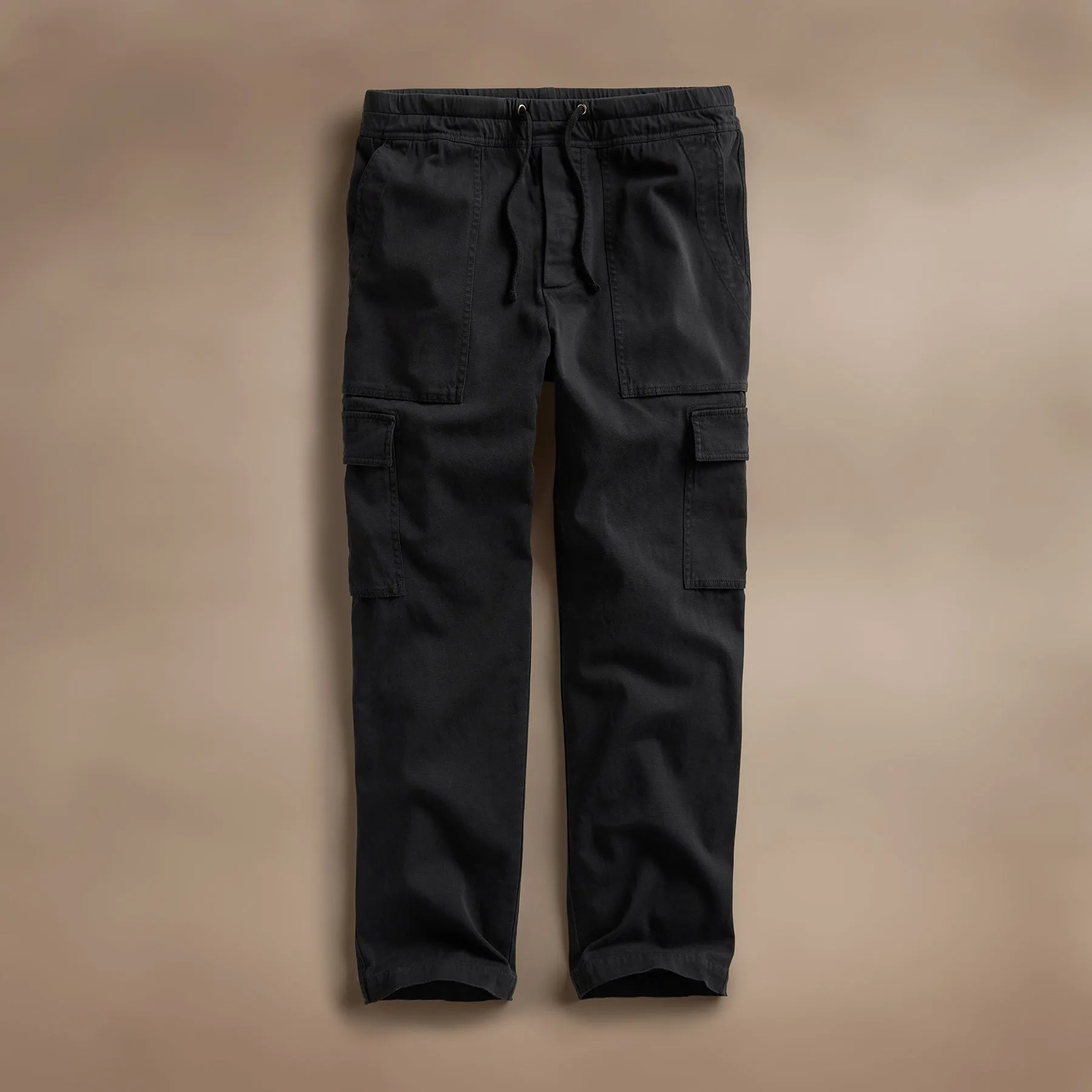 Army Cotton Slub Cargo Pant - Black Pigment