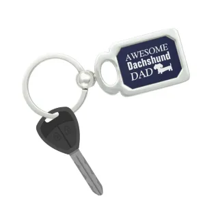 Awesome Dachshund Dad Keyring