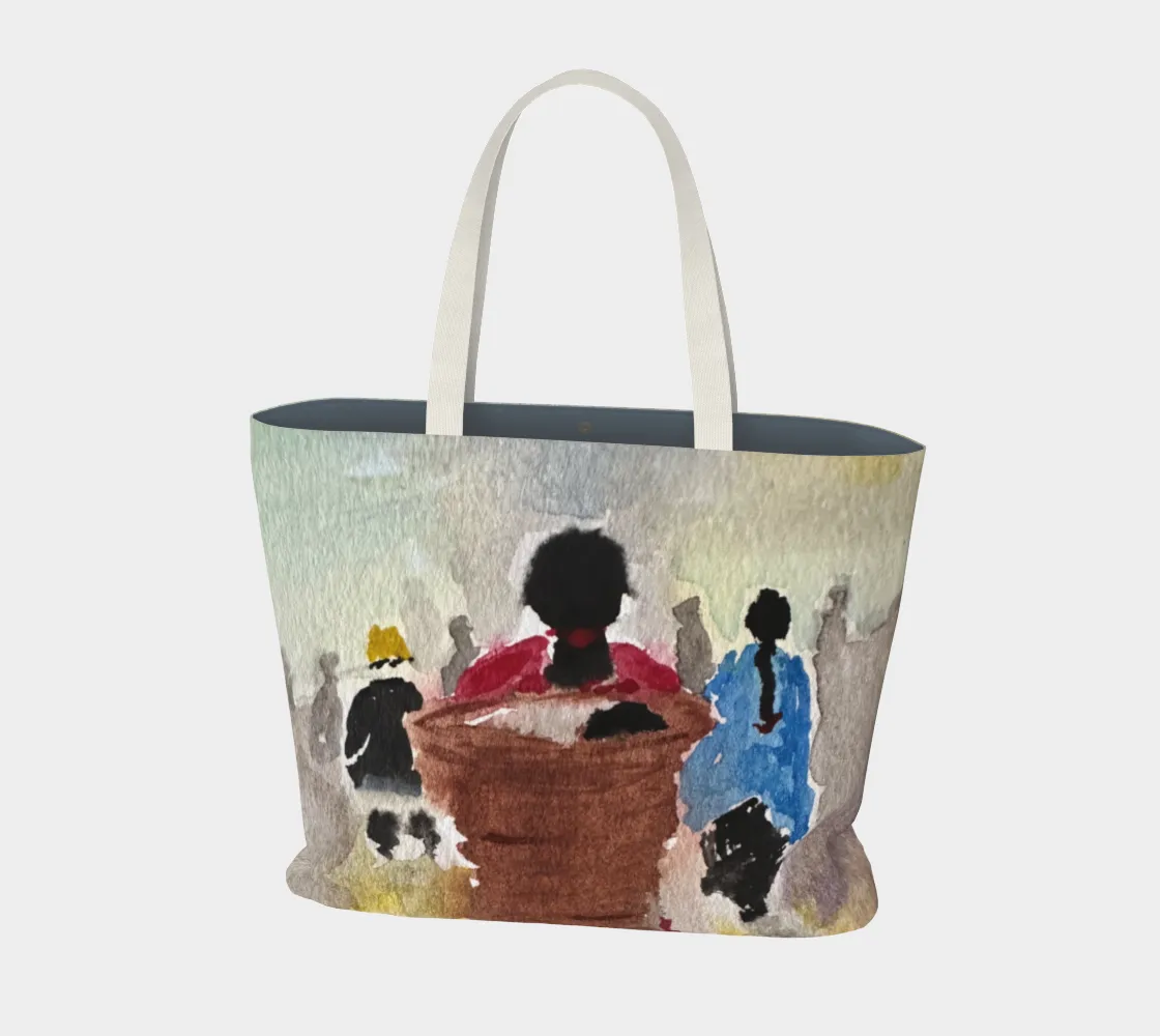 Baby Basket Large Tote Bag