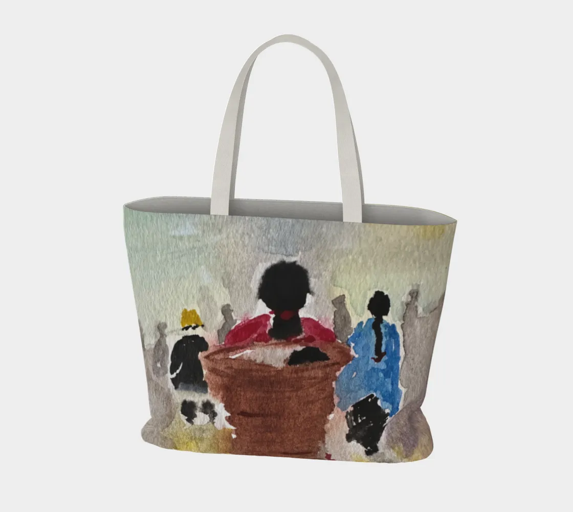 Baby Basket Large Tote Bag