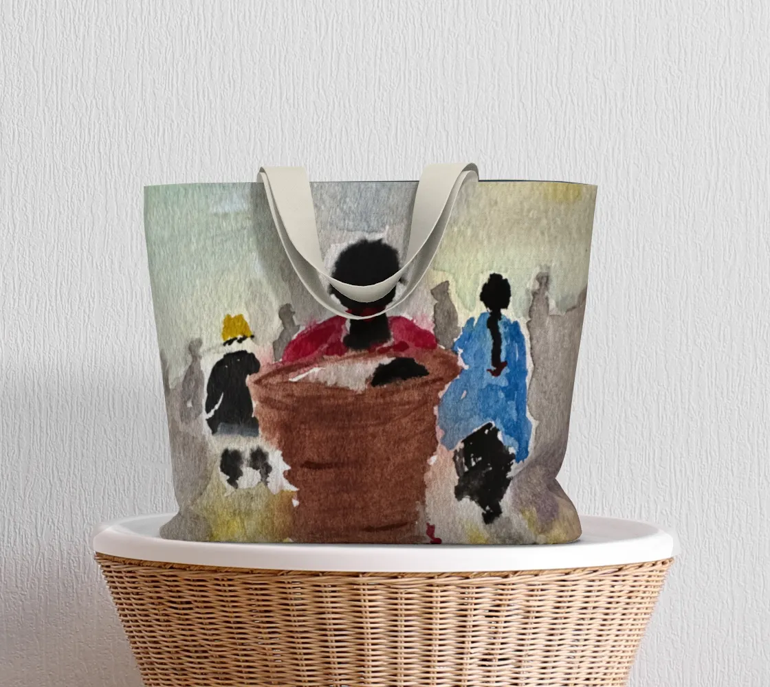 Baby Basket Large Tote Bag
