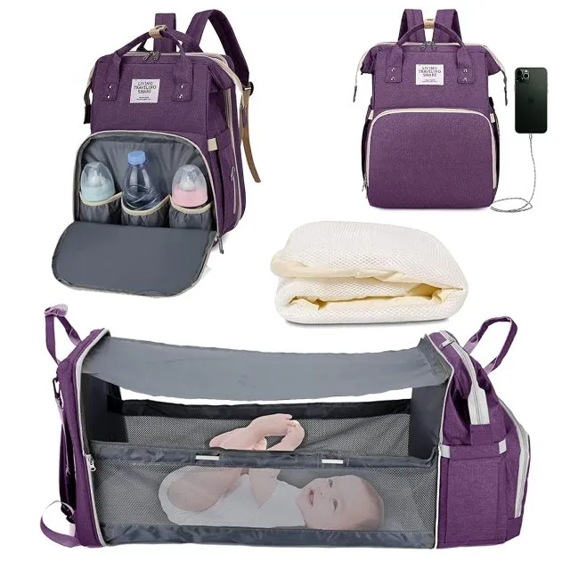 Baby Diaper Bag Backpack with Changing Station
