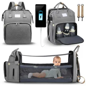 Baby Diaper Bag Backpack with Changing Station