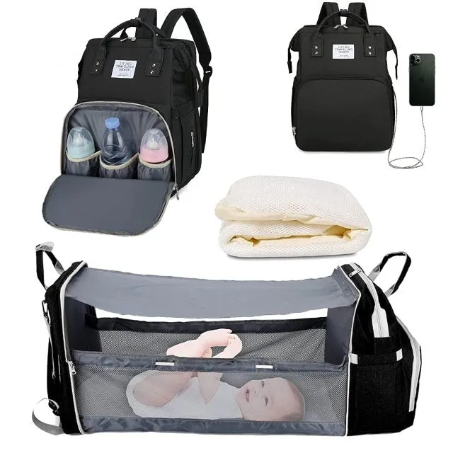 Baby Diaper Bag Backpack with Changing Station