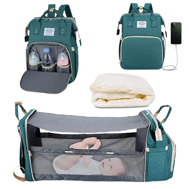 Baby Diaper Bag Backpack with Changing Station