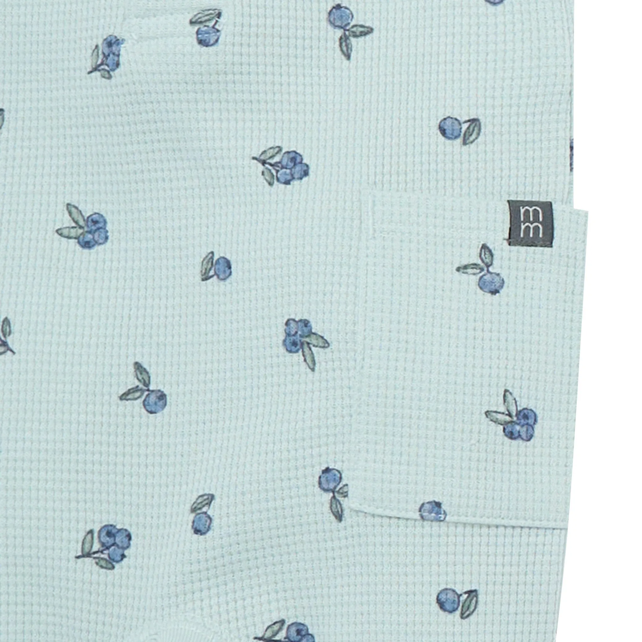 Baby Girls Light Sky Blueberry Short Sleeve Long Leg Romper