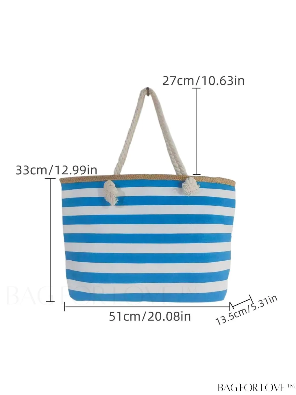 BagForLove - Canvas Tote Bag: Stylish and Versatile Travel and Shopping Companion