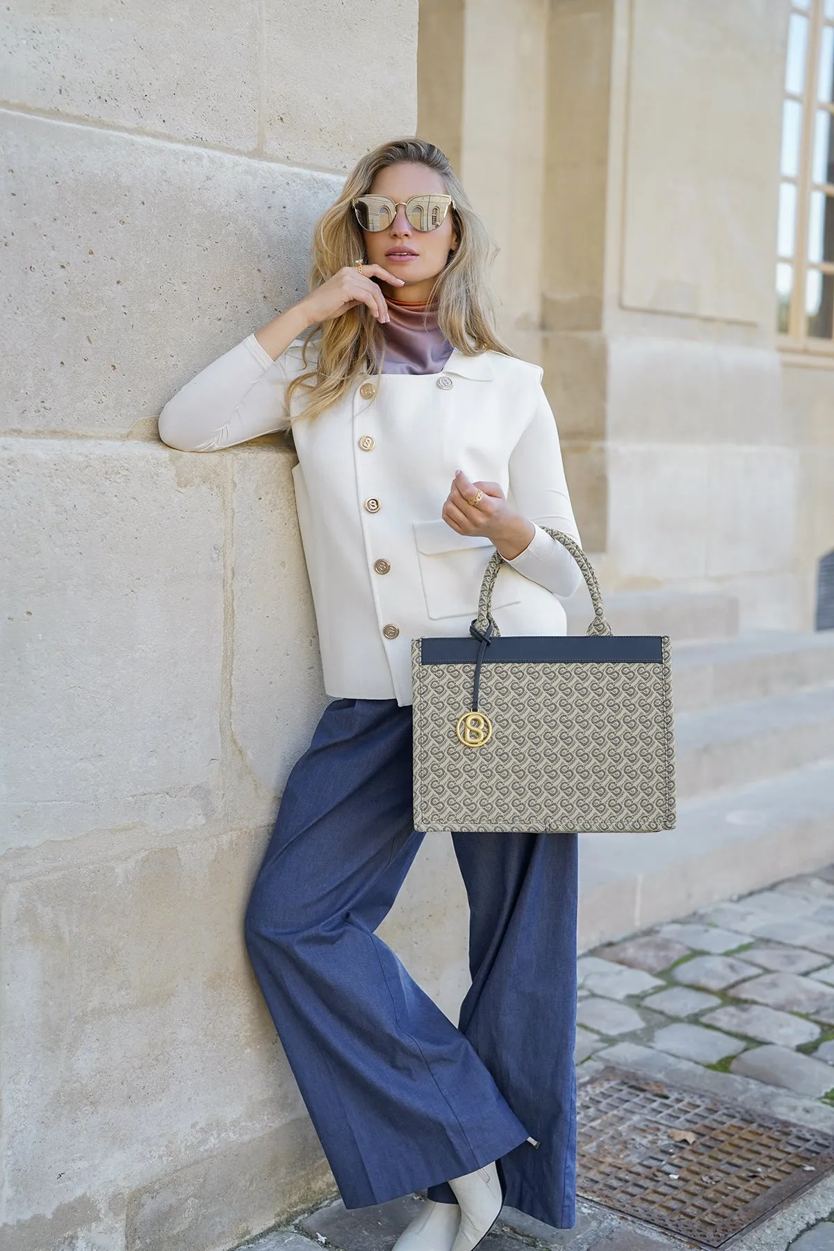 Bimu Jacquard Tote Bag Large - Dawn