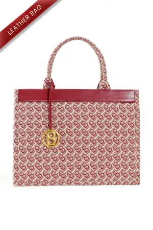 Bimu Jacquard Tote Bag Large - Redwood