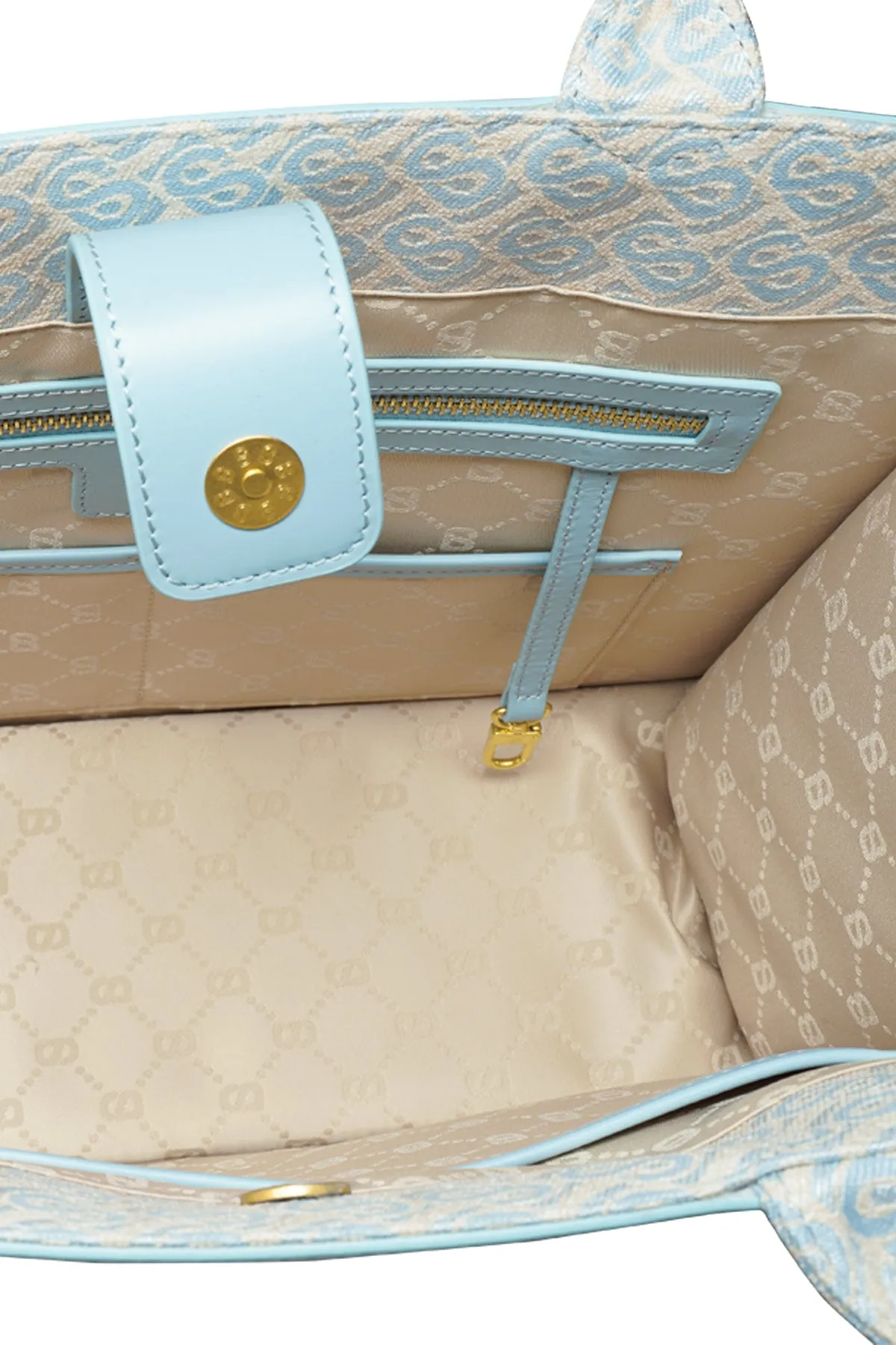Bimu Jacquard Tote Bag Large - Skyway