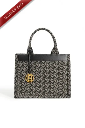 Bimu Jacquard Tote Bag Small - Black