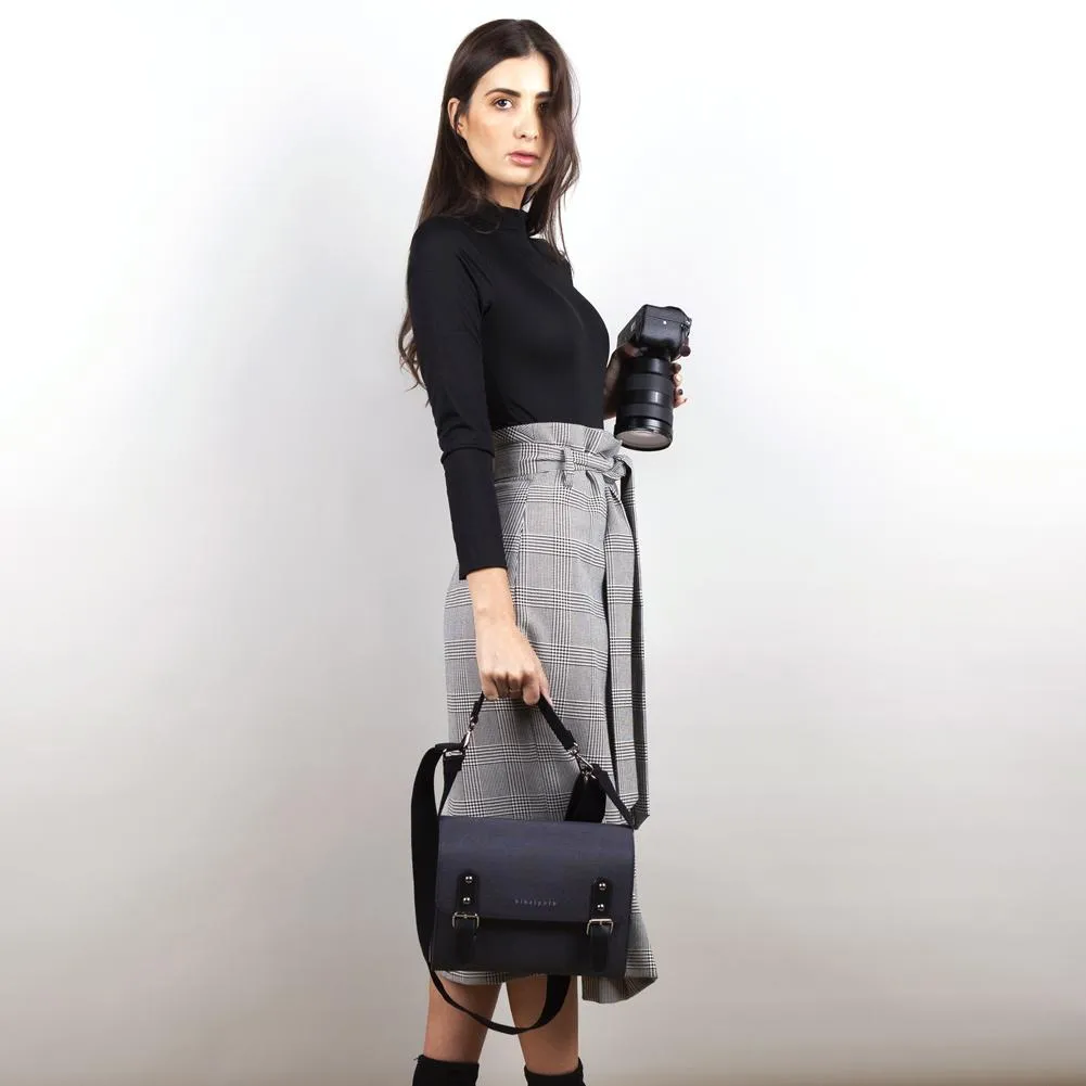Binalpath Canvas Black Camera Shoulder Bag - Ace