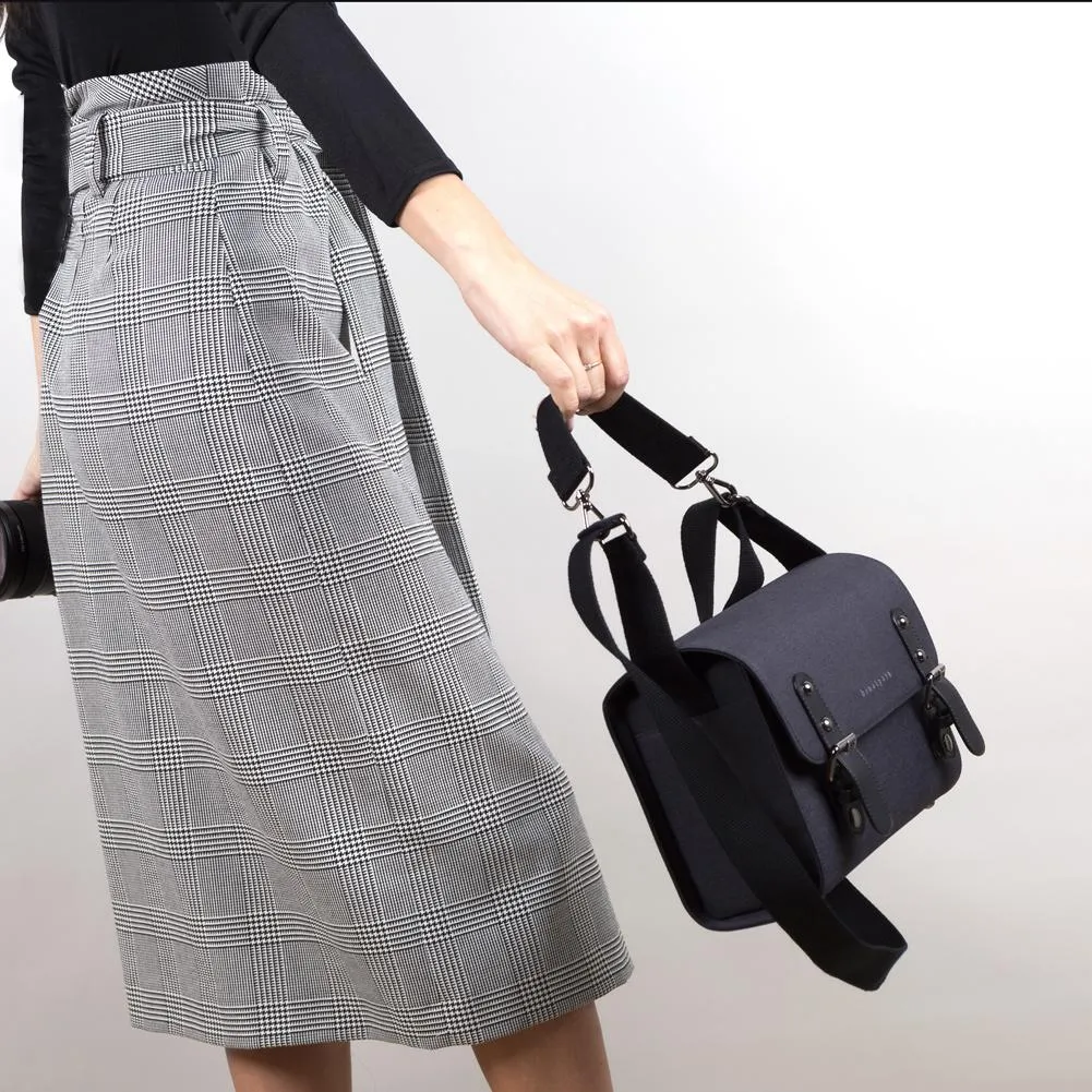 Binalpath Canvas Black Camera Shoulder Bag - Ace