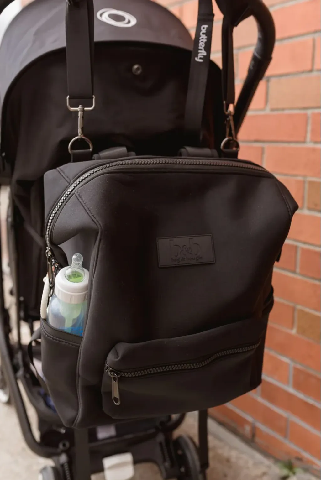 Black Diaper Backpack