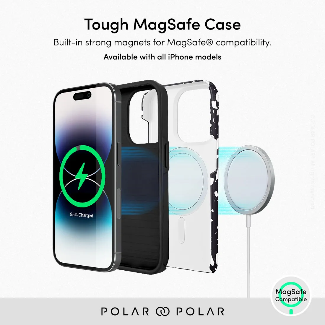 Black Rocky Road Terrazzo - iPhone 15 Pro Case