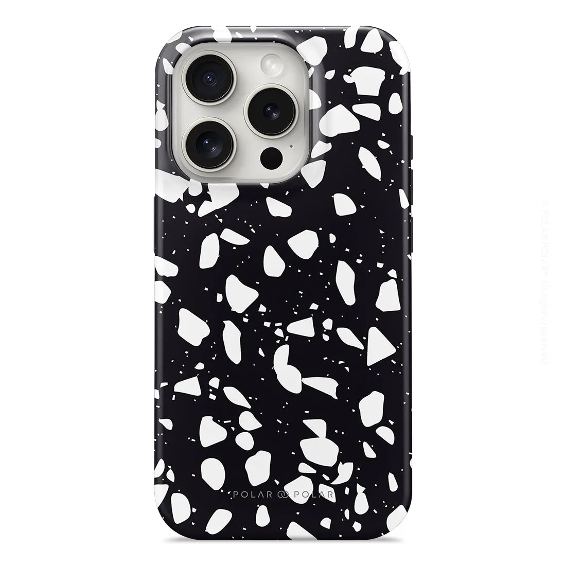 Black Rocky Road Terrazzo - iPhone 15 Pro Case