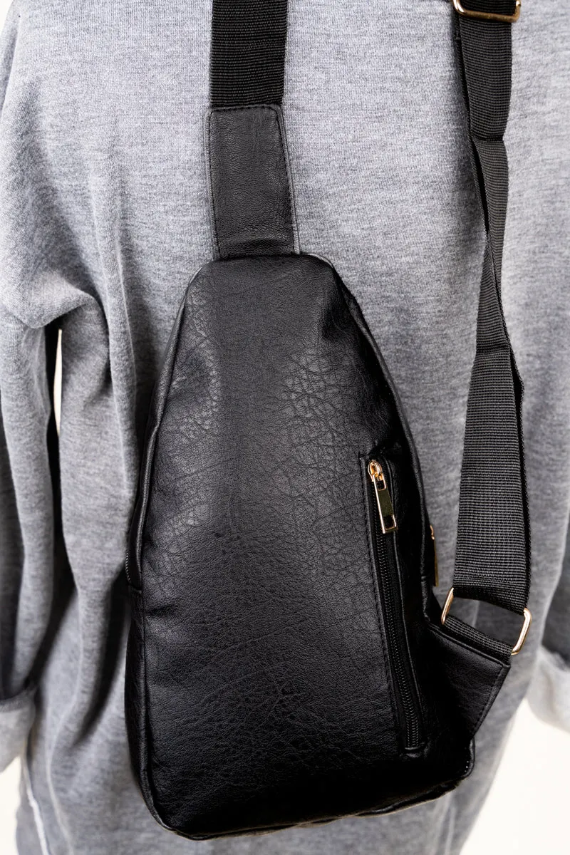 Black Small Rylee Sling Bag