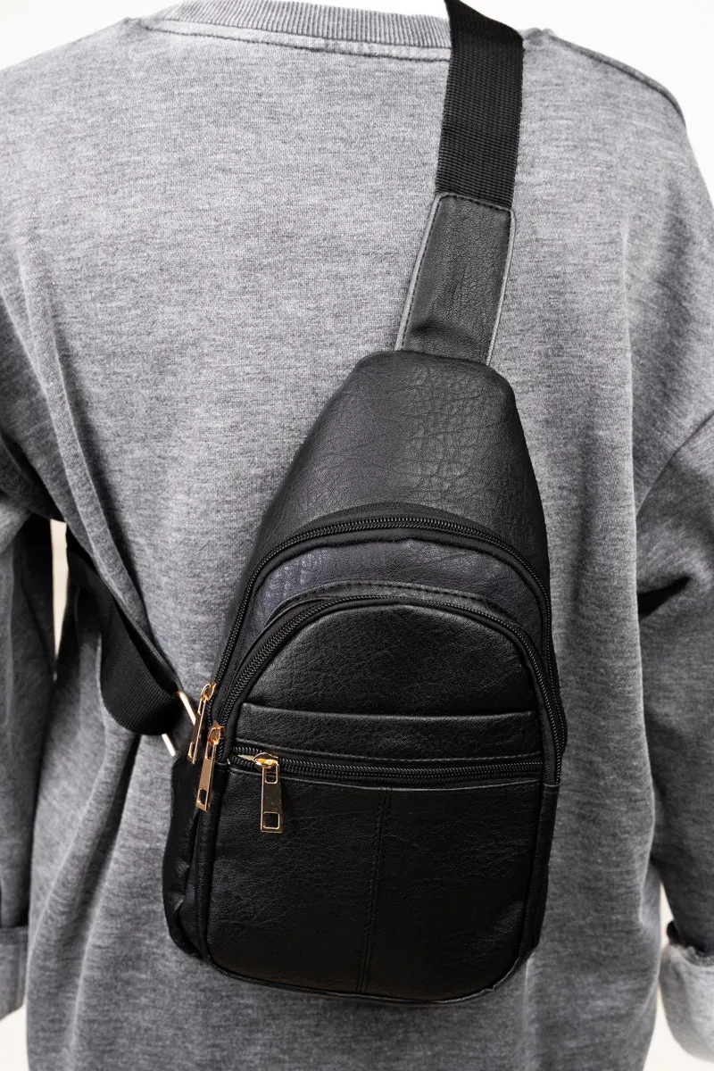 Black Small Rylee Sling Bag