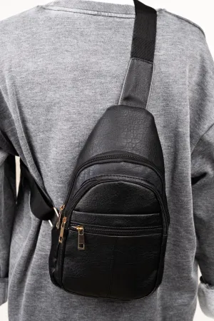 Black Small Rylee Sling Bag
