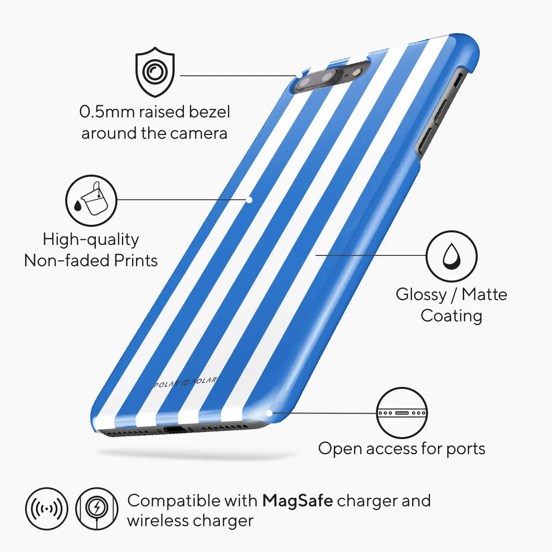 Blue Stripe Custom - iPhone 8 Plus/7 Plus Case