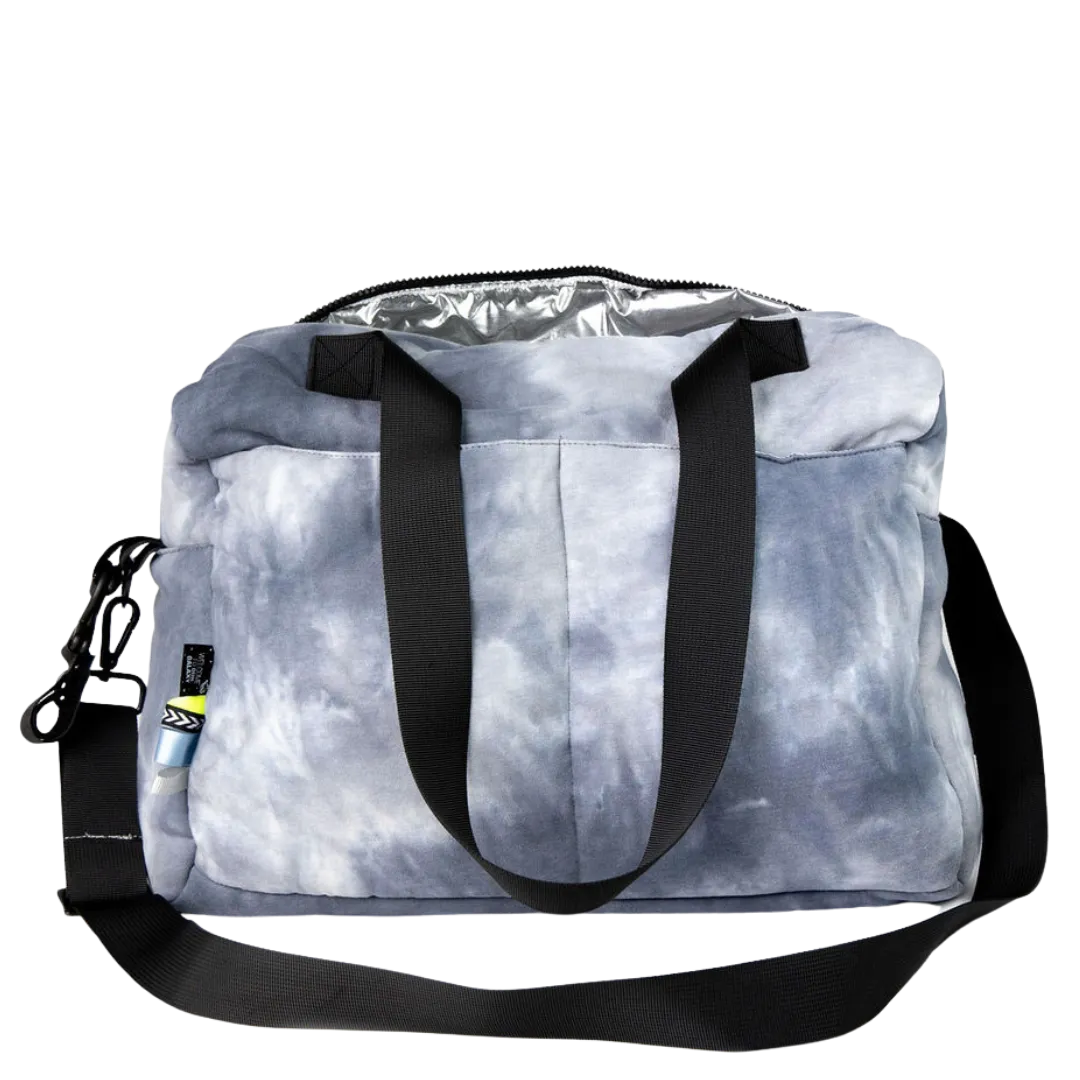 Blue Tie Dye Diaper Bag