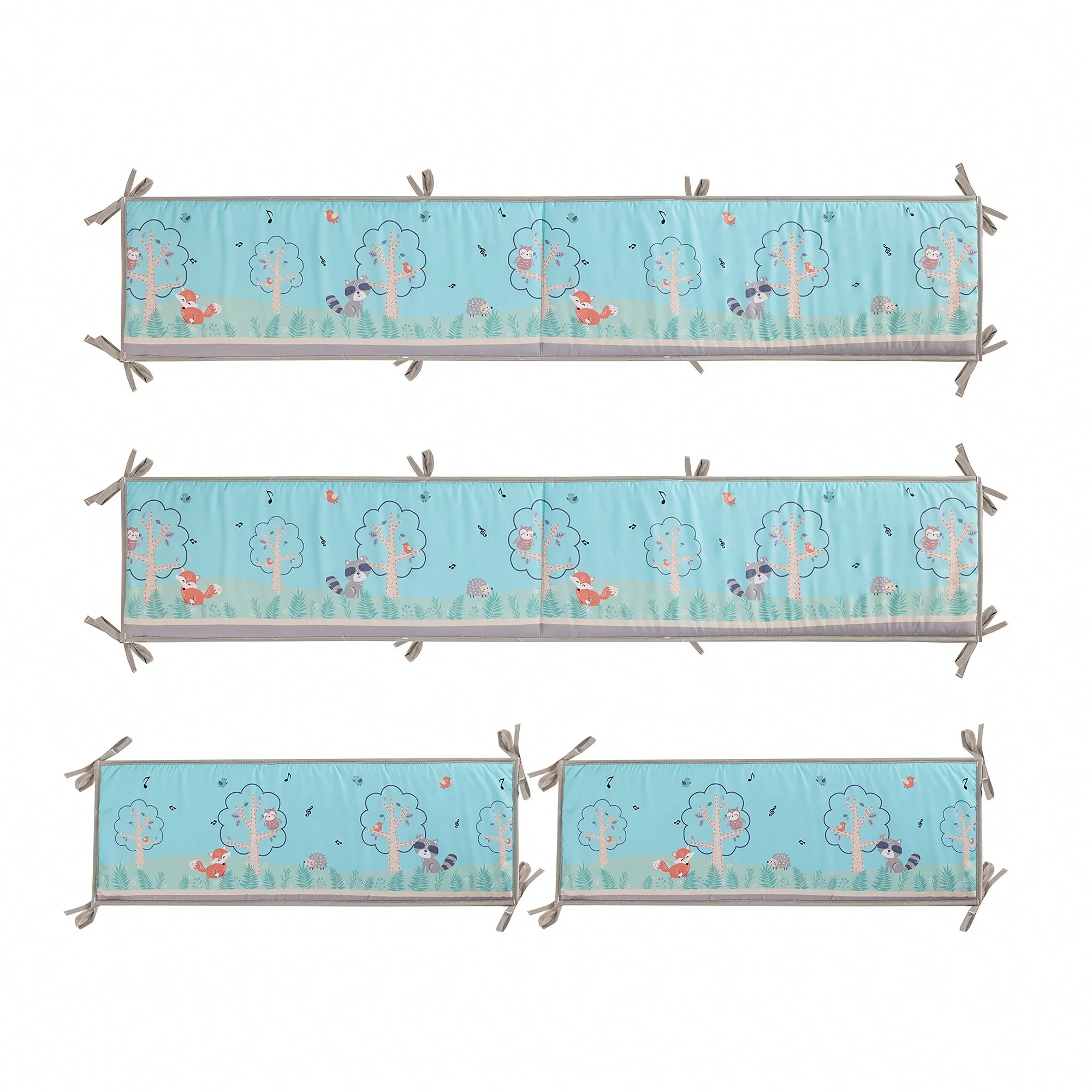 Boobeyeh 5 piece owl bedding set for new borns