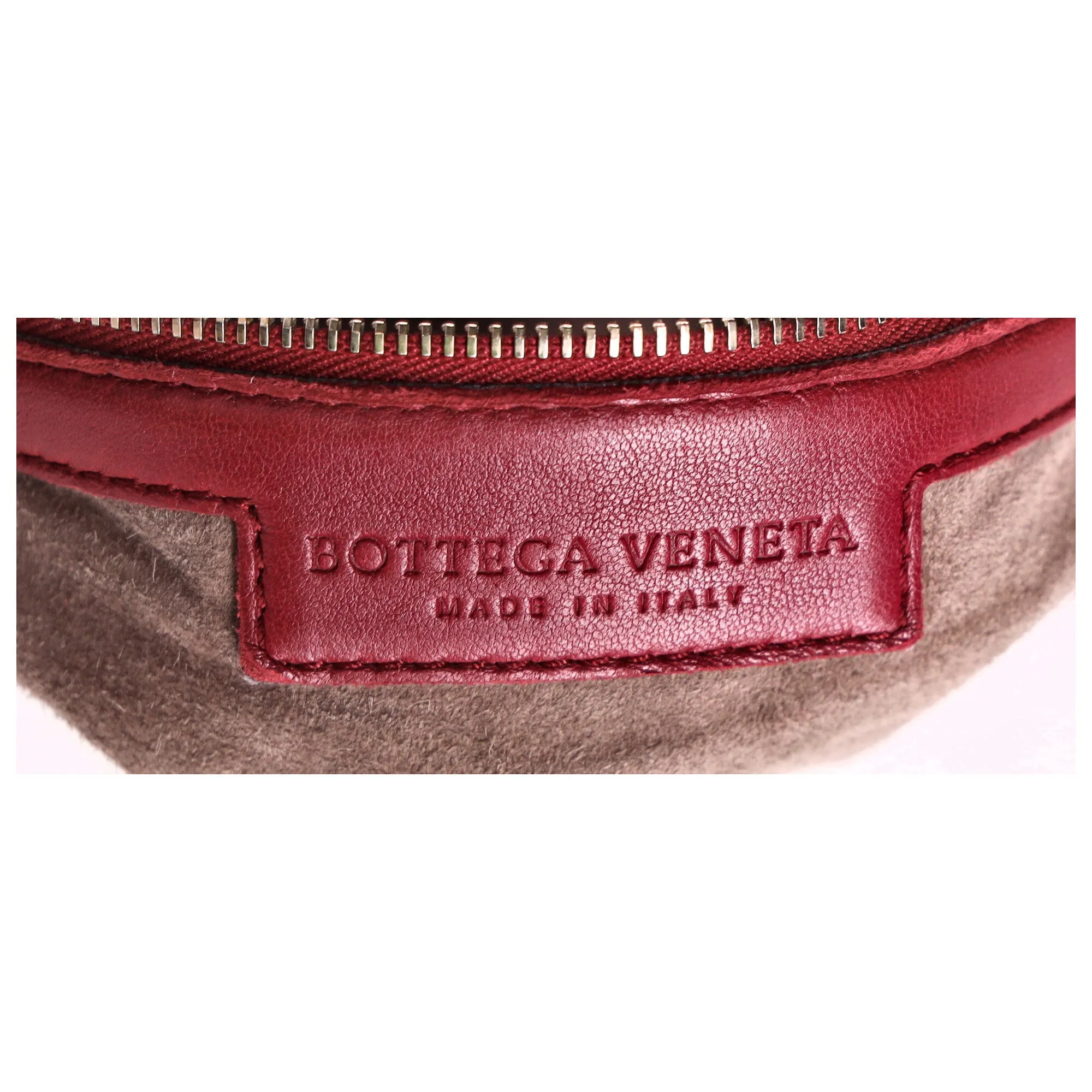 Bottega Veneta Medium Veneta Hobo Bag in Burgundy Leather