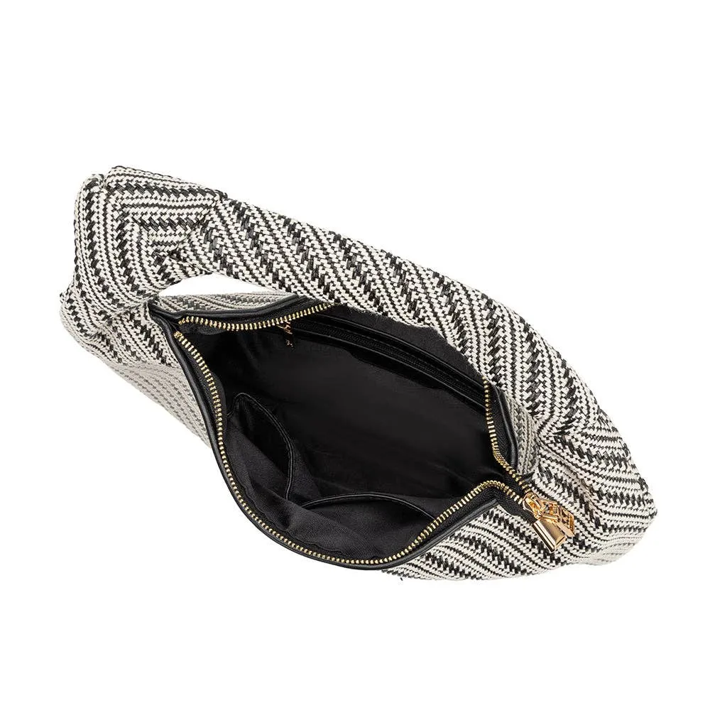 Brigitte Raffia Hobo by Melie Bianco Obsidian