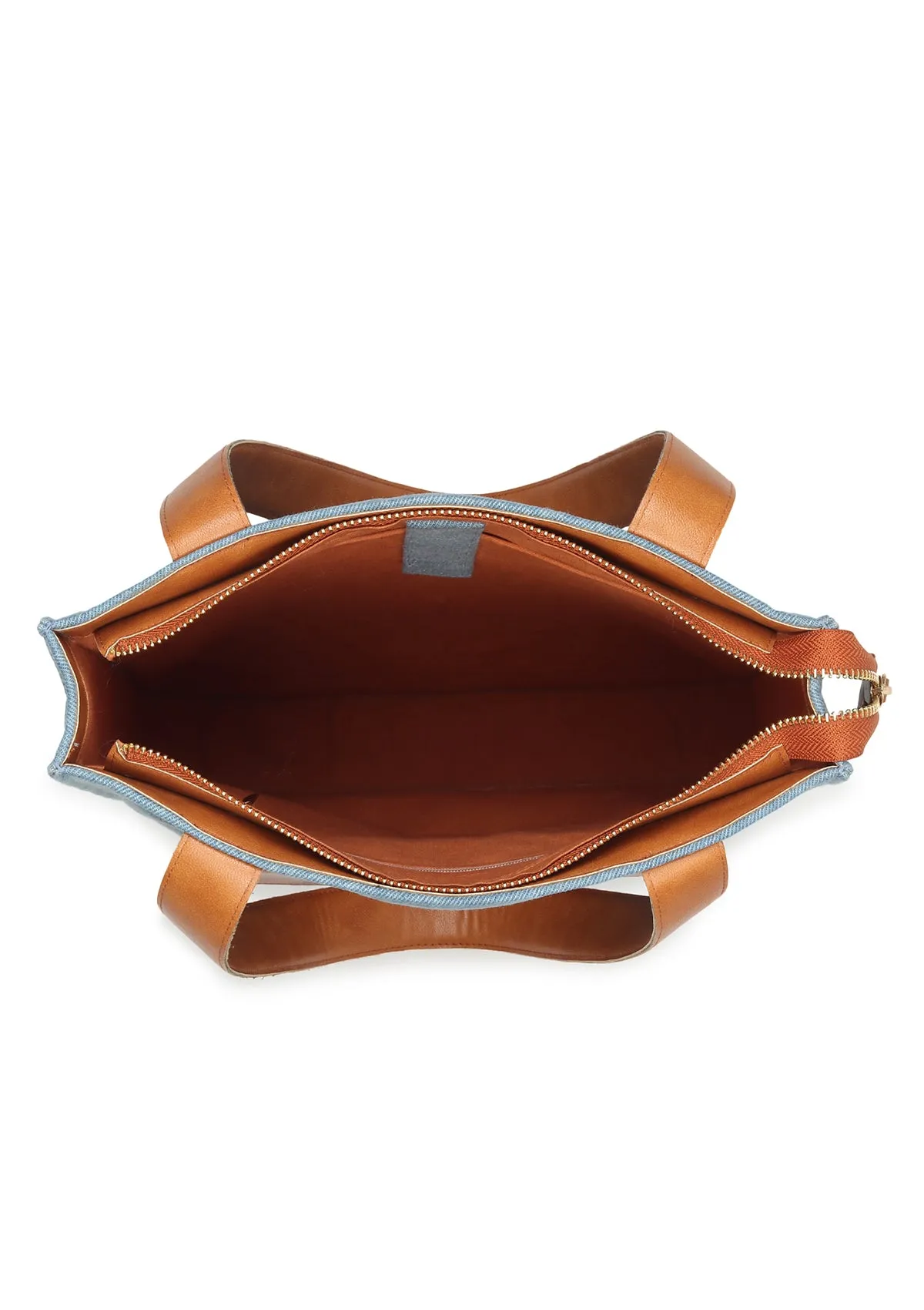 BROWN BERG DENIM BAG
