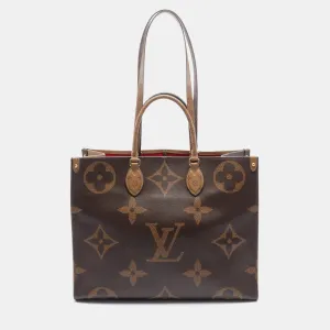 Brown Canvas OnTheGo GM Tote Bag