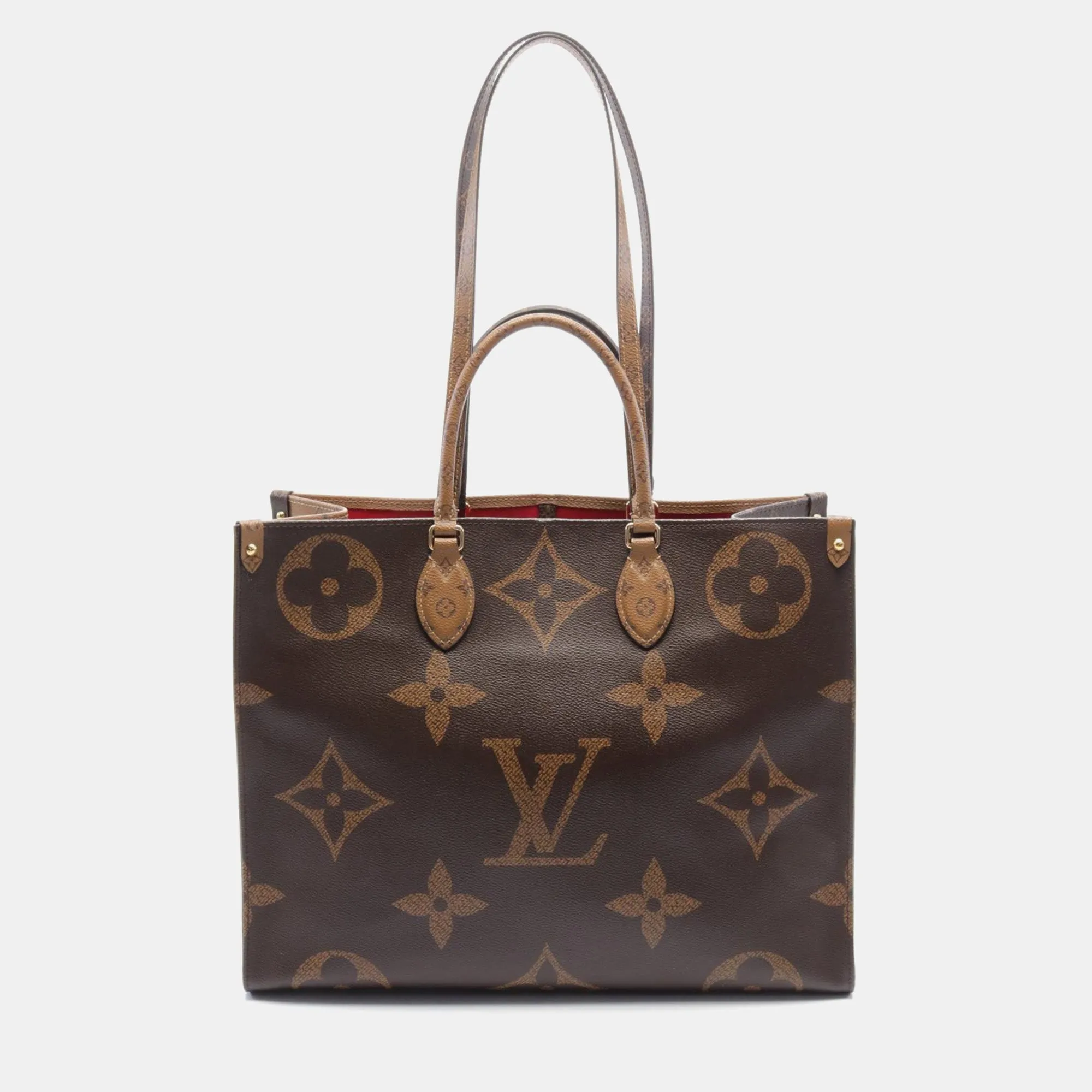 Brown Canvas OnTheGo GM Tote Bag