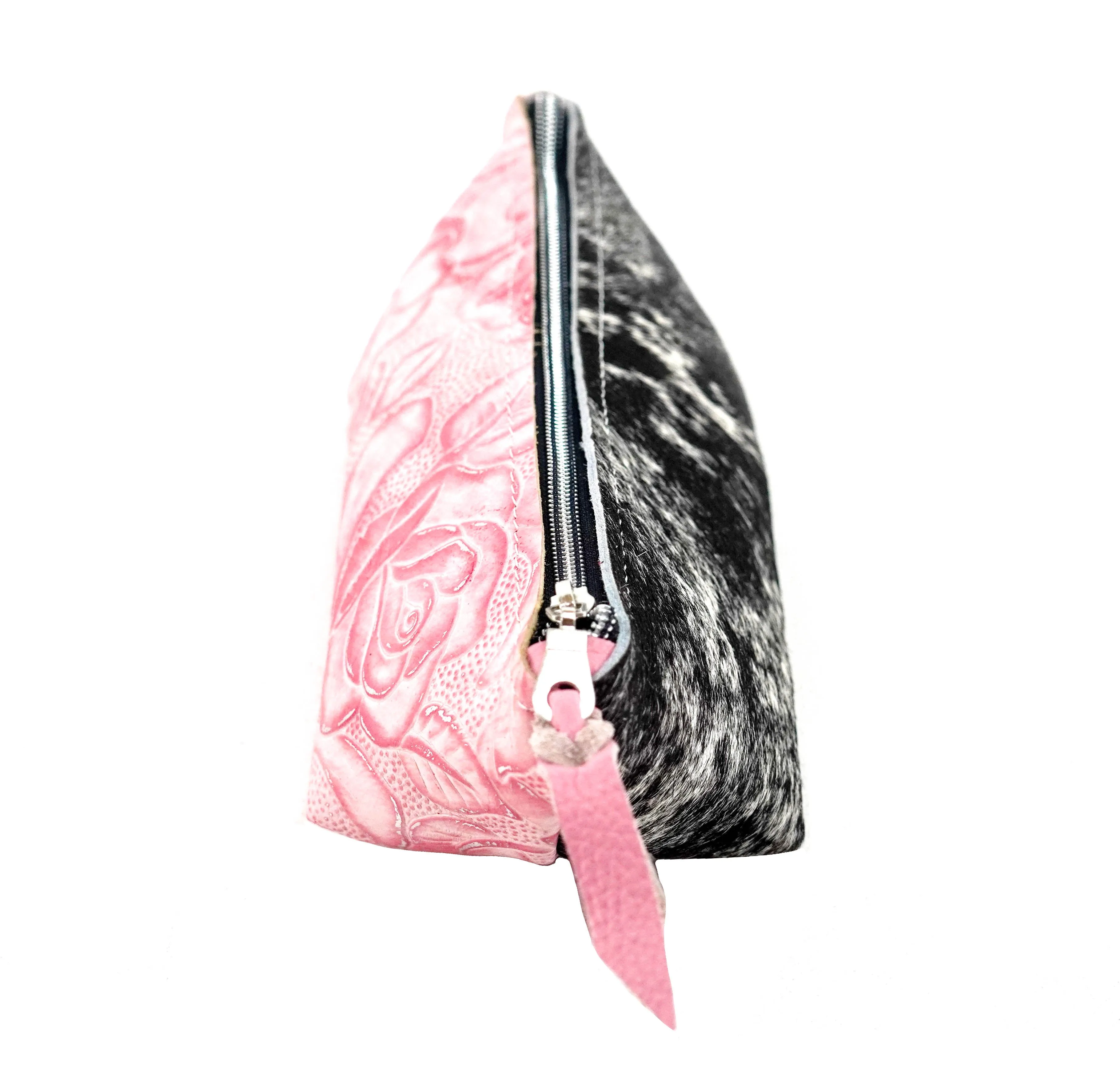 Buckle Bunny - Black & White w/ Pink Roses
