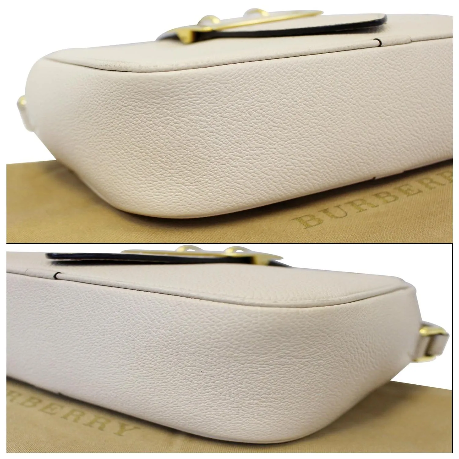 BURBERRY Small Buckle Crossbody Bag Limestone