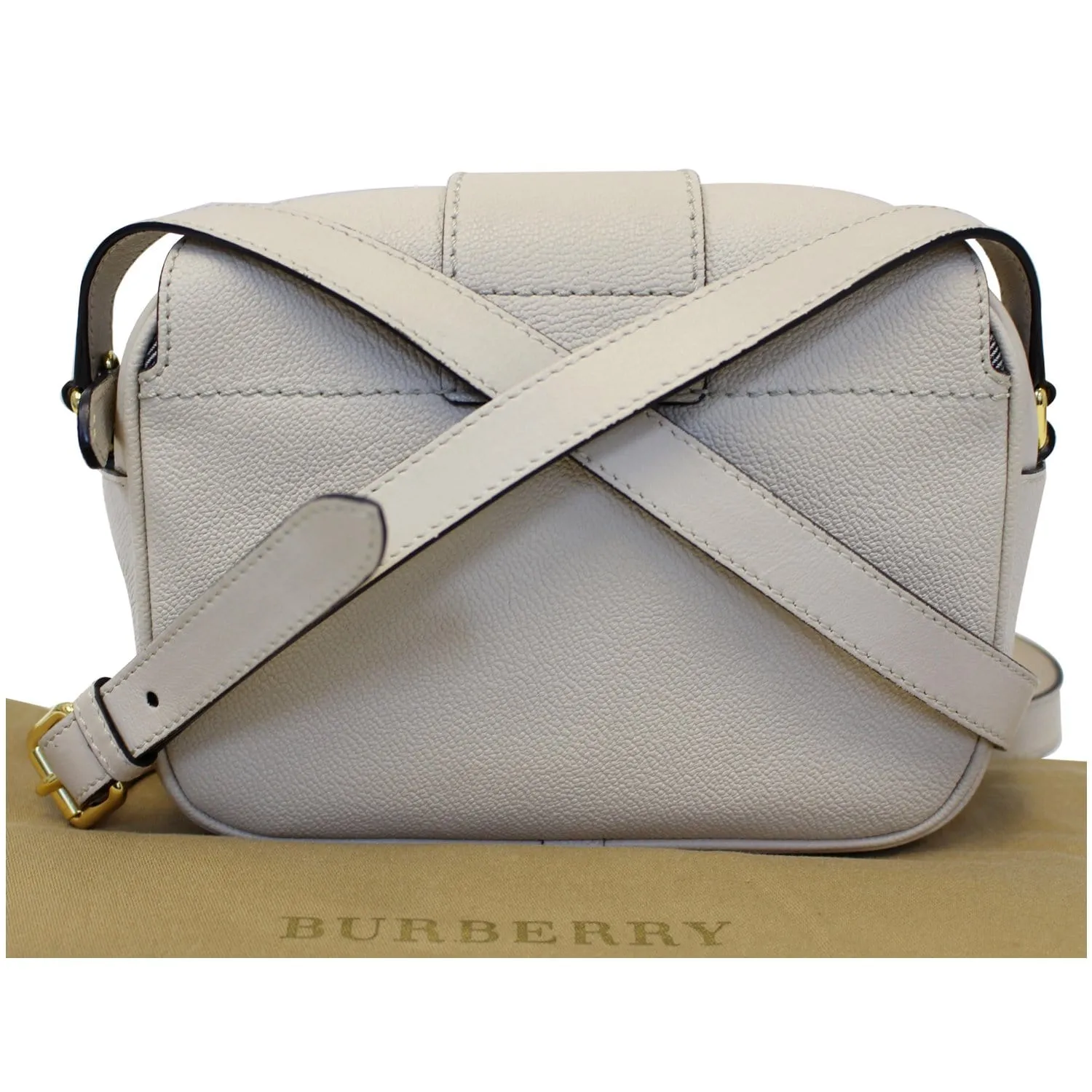 BURBERRY Small Buckle Crossbody Bag Limestone