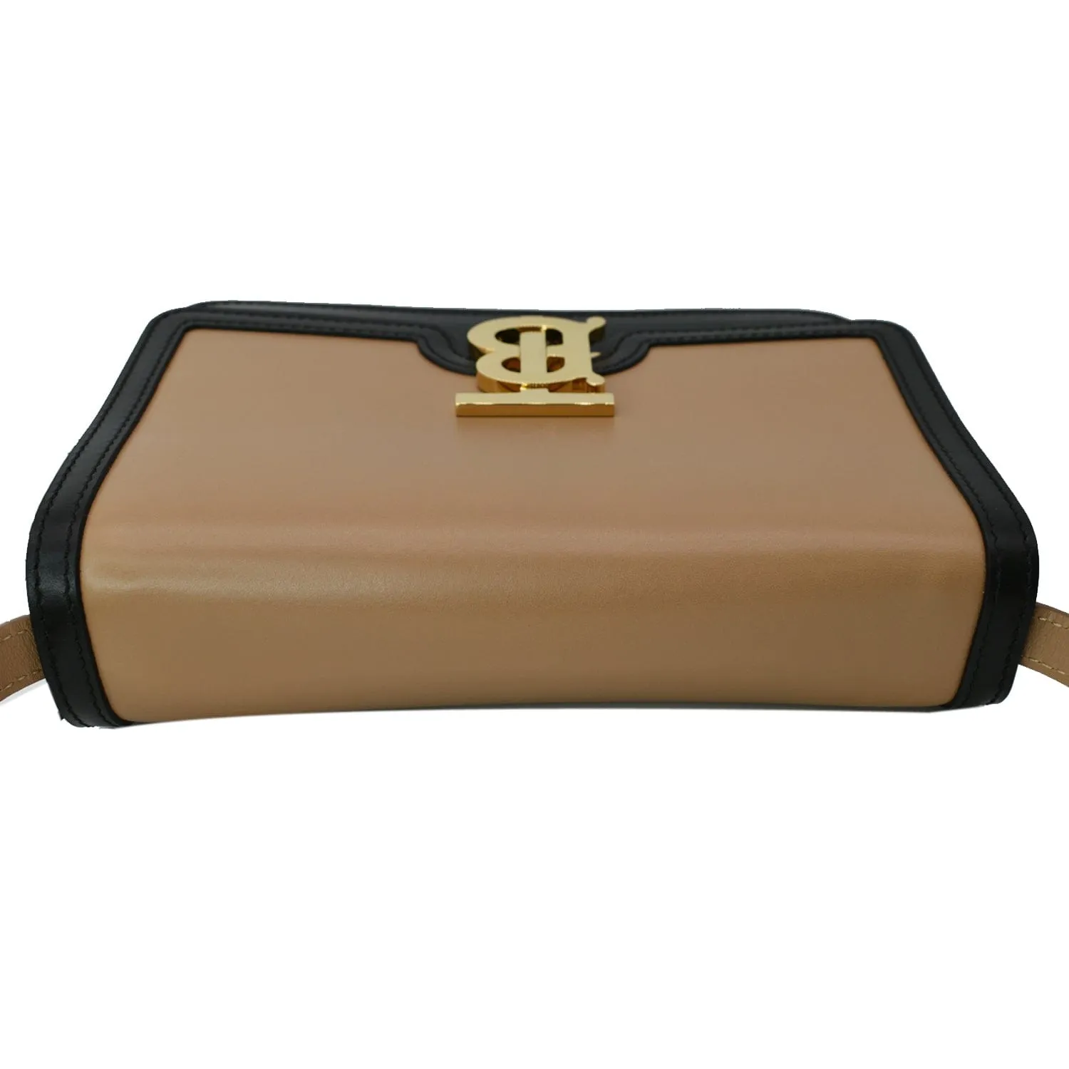 BURBERRY TB Small Leather Crossbody Bag Beige  - Hot Deals