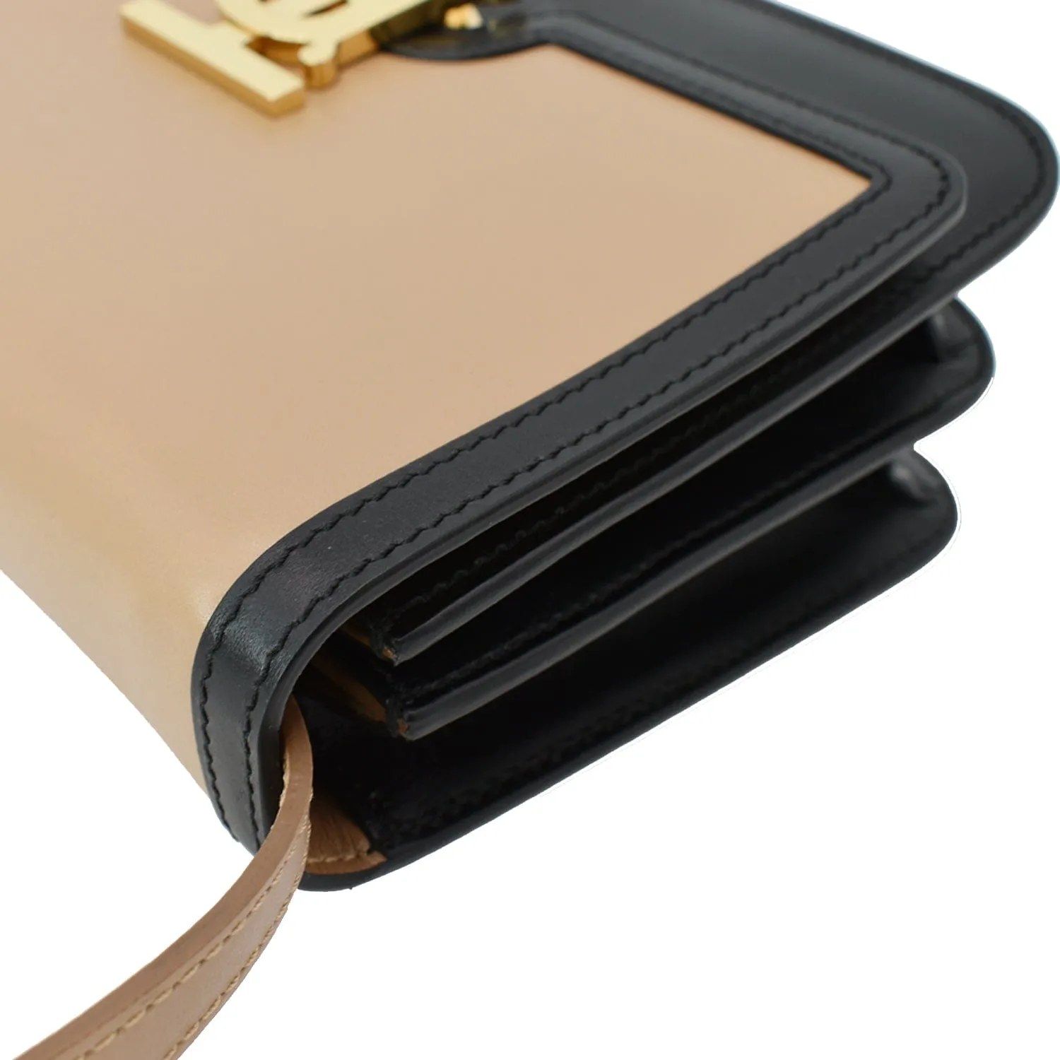 BURBERRY TB Small Leather Crossbody Bag Beige  - Hot Deals