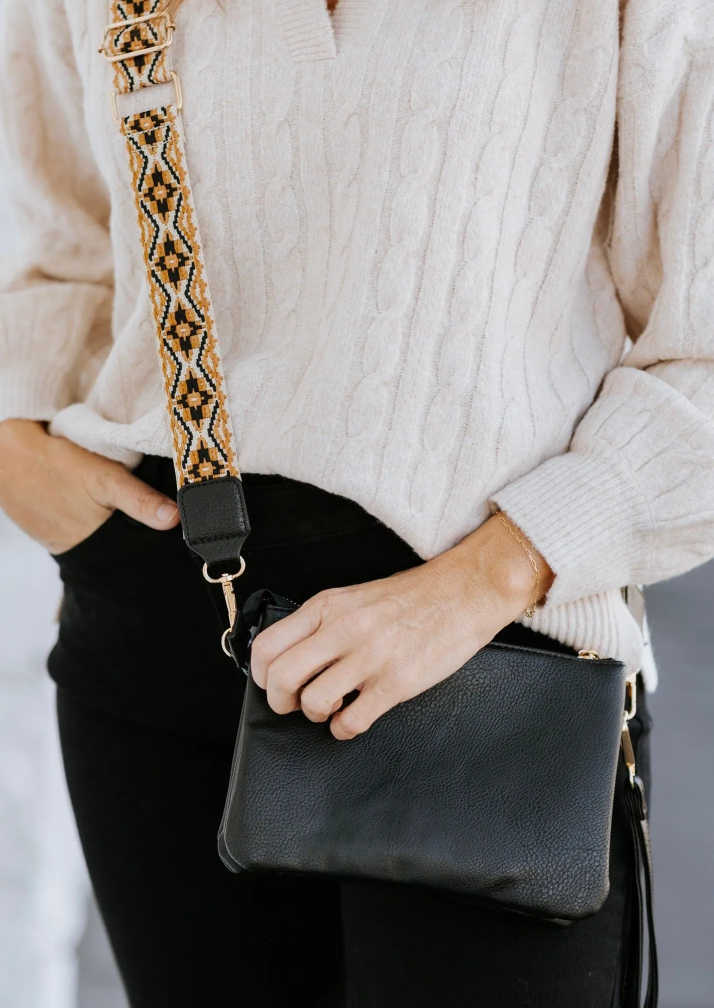 Calin Smooth Crossbody Bag