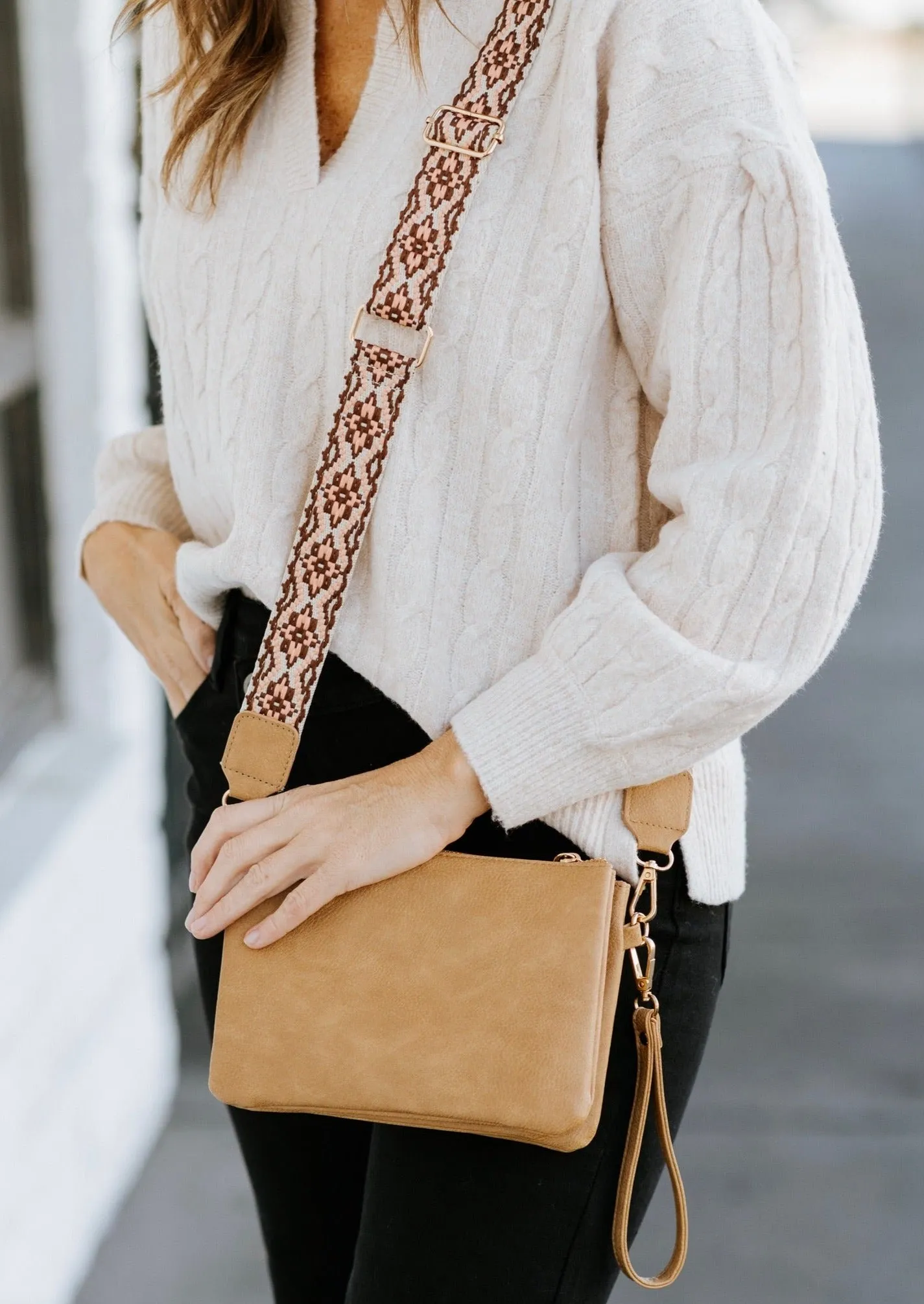 Calin Smooth Crossbody Bag