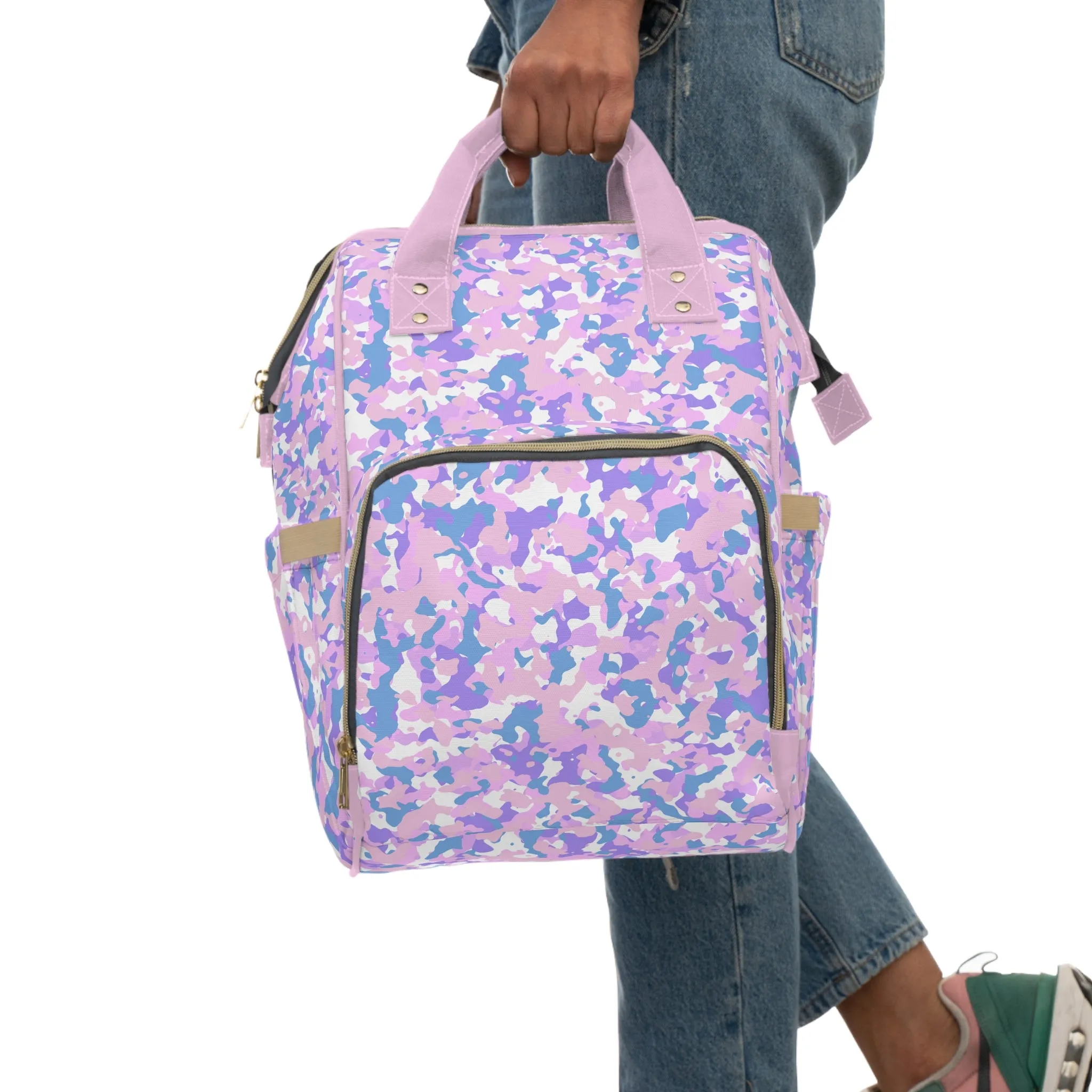 Camouflage Diaper Backpack - Durable Nylon Camo Baby Bag for Outdoorsy Parents, Spacious & Multifunctional Camo Diaper Backpack
